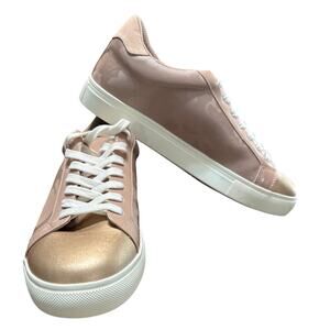 Isaac Mizrahi Live! Women’s Fashion Sneakers Blush Color Block Lace Up Sz 9M NWB